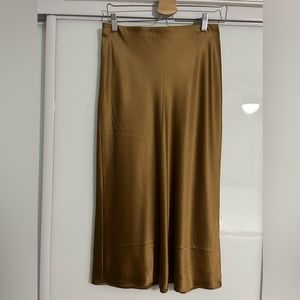 Heritage Washable Silk Bias-Cut Skirt